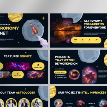 Space Universe PowerPoint Templates 370403