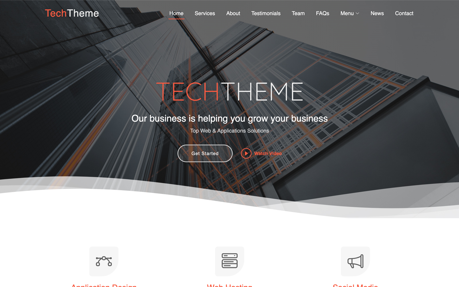 TechTheme | Business Services and IT Solutions Multipurpose Responsive Website Template