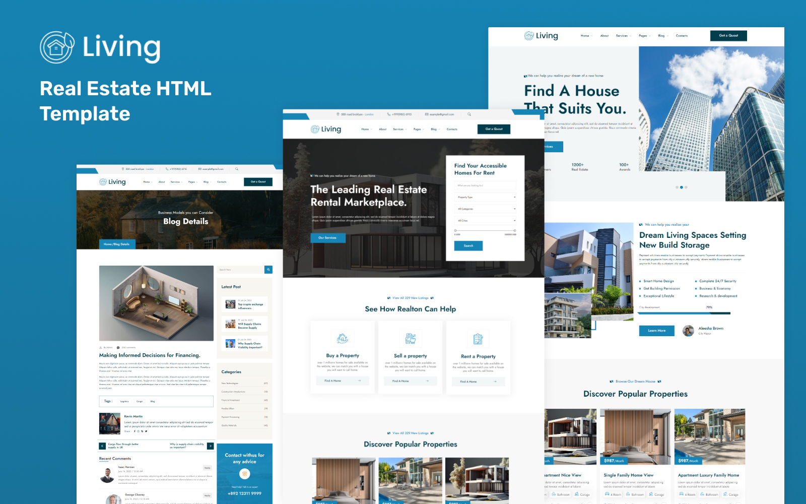 Living- Real Estate HTML Template