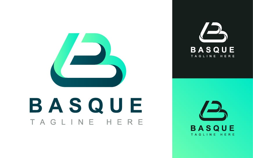 Letter B 3d styled Logo Design