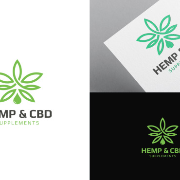 Hemp Cbd Logo Templates 370482