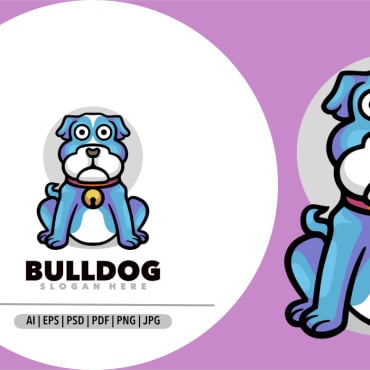 Bulldog Dog Illustrations Templates 370492