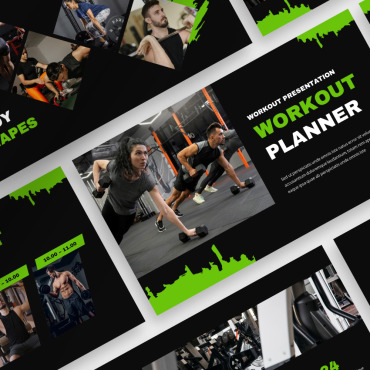 Planner Fitness PowerPoint Templates 370517