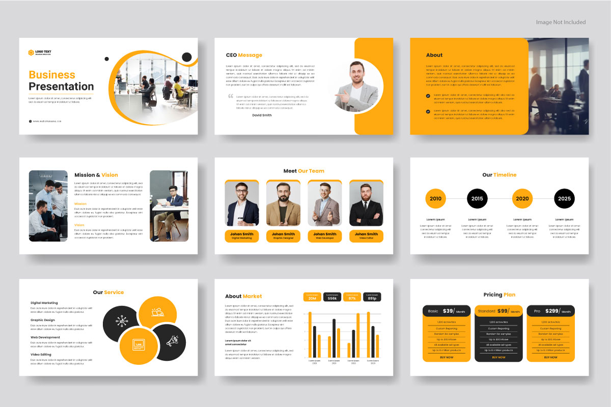 Professional Creative Business Presentation Slides Template