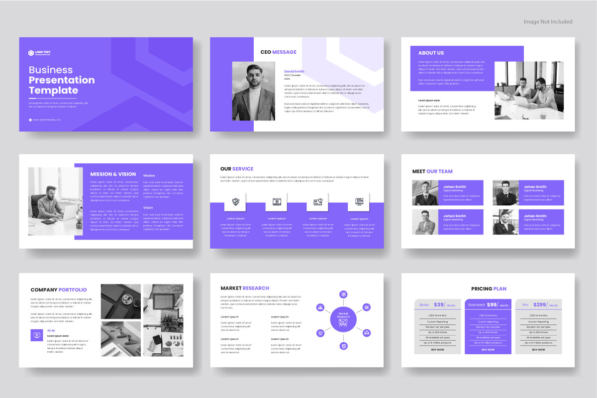 Creative business presentation slides template. Use for infographics, modern keynote presentation