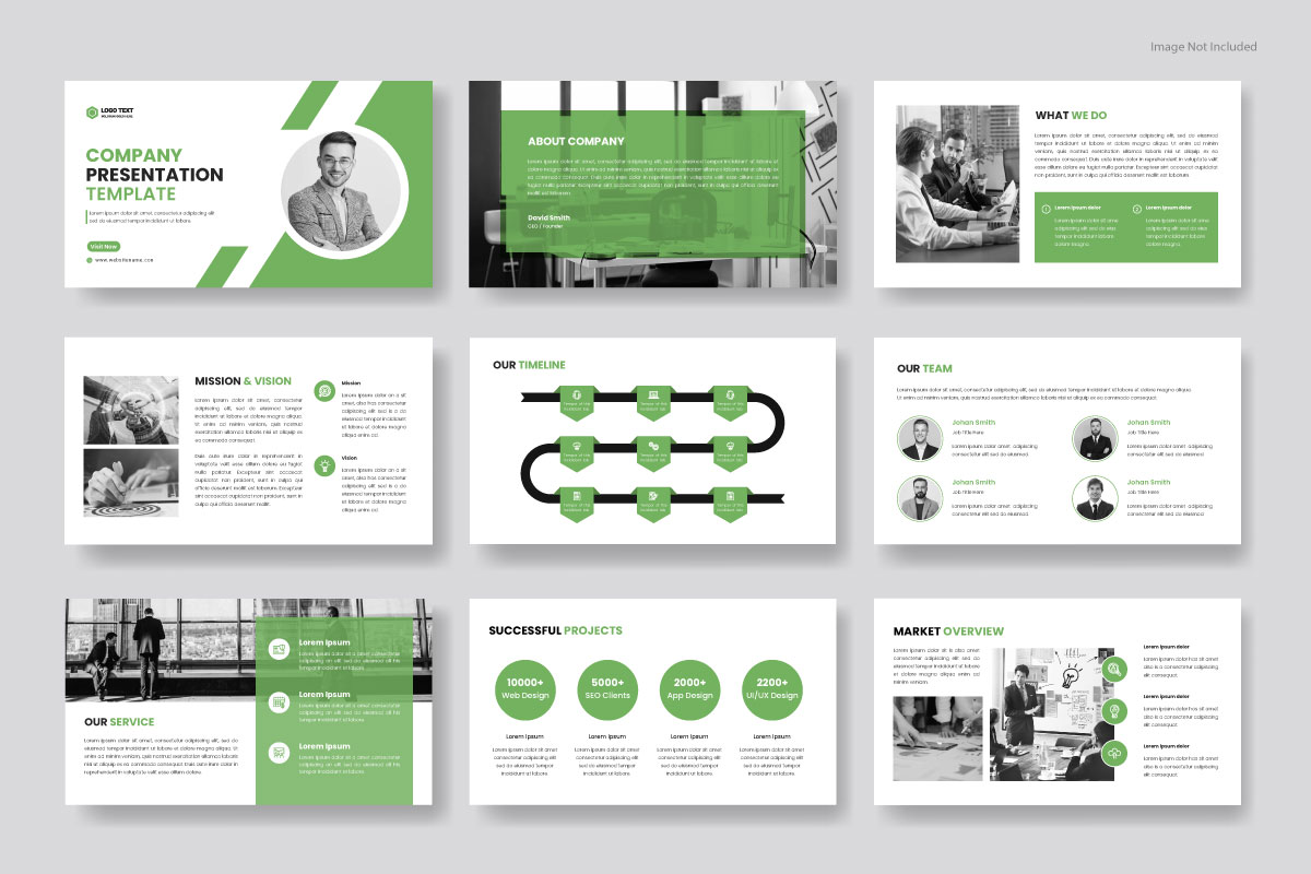 Multipurpose business presentation template. Use company profile, annual report