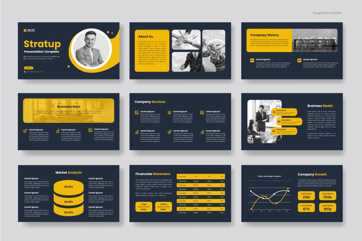 Creative business PowerPoint presentation slides template design. Use for modern keynote