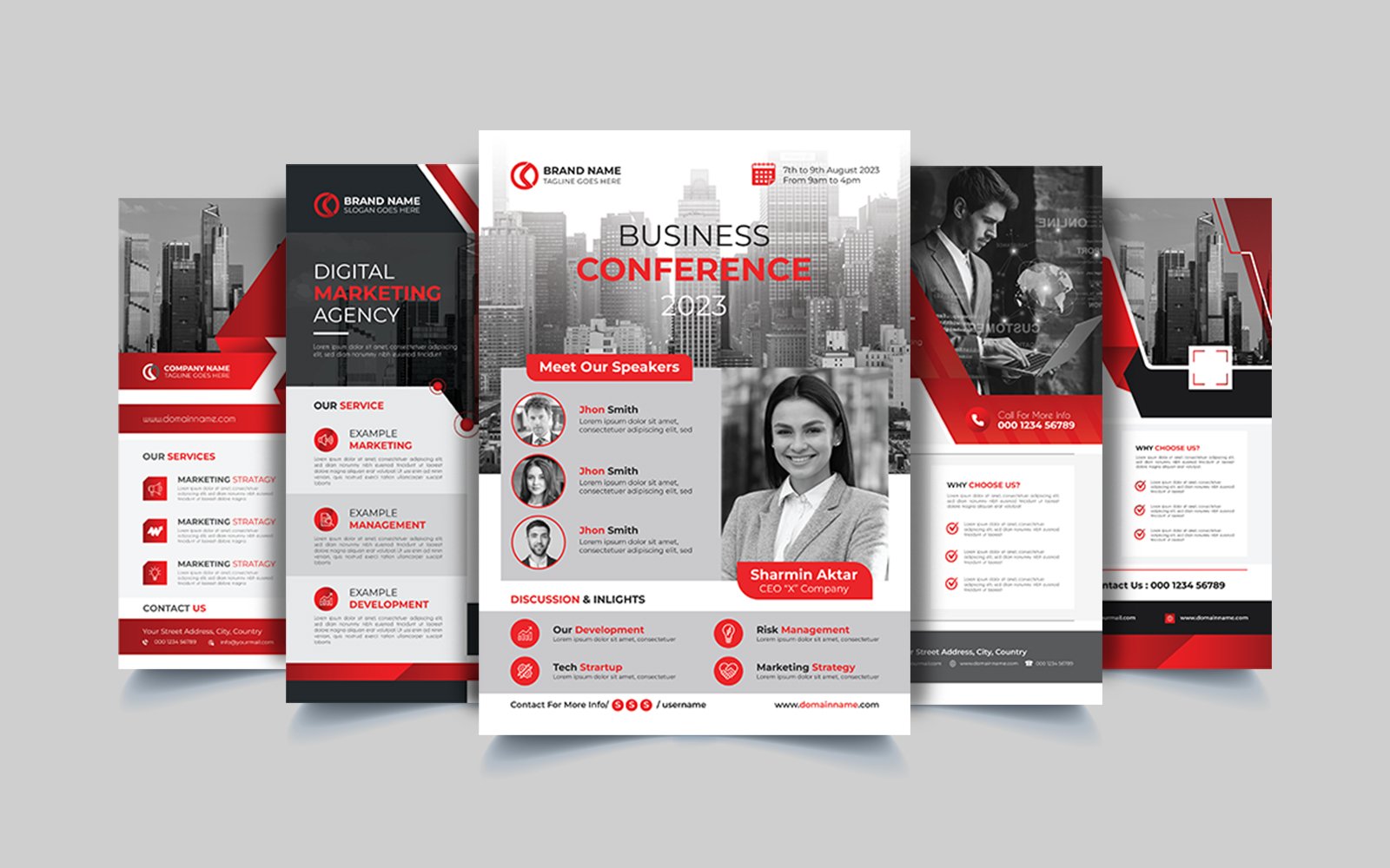 Modern Corporate Business Flyer Template.