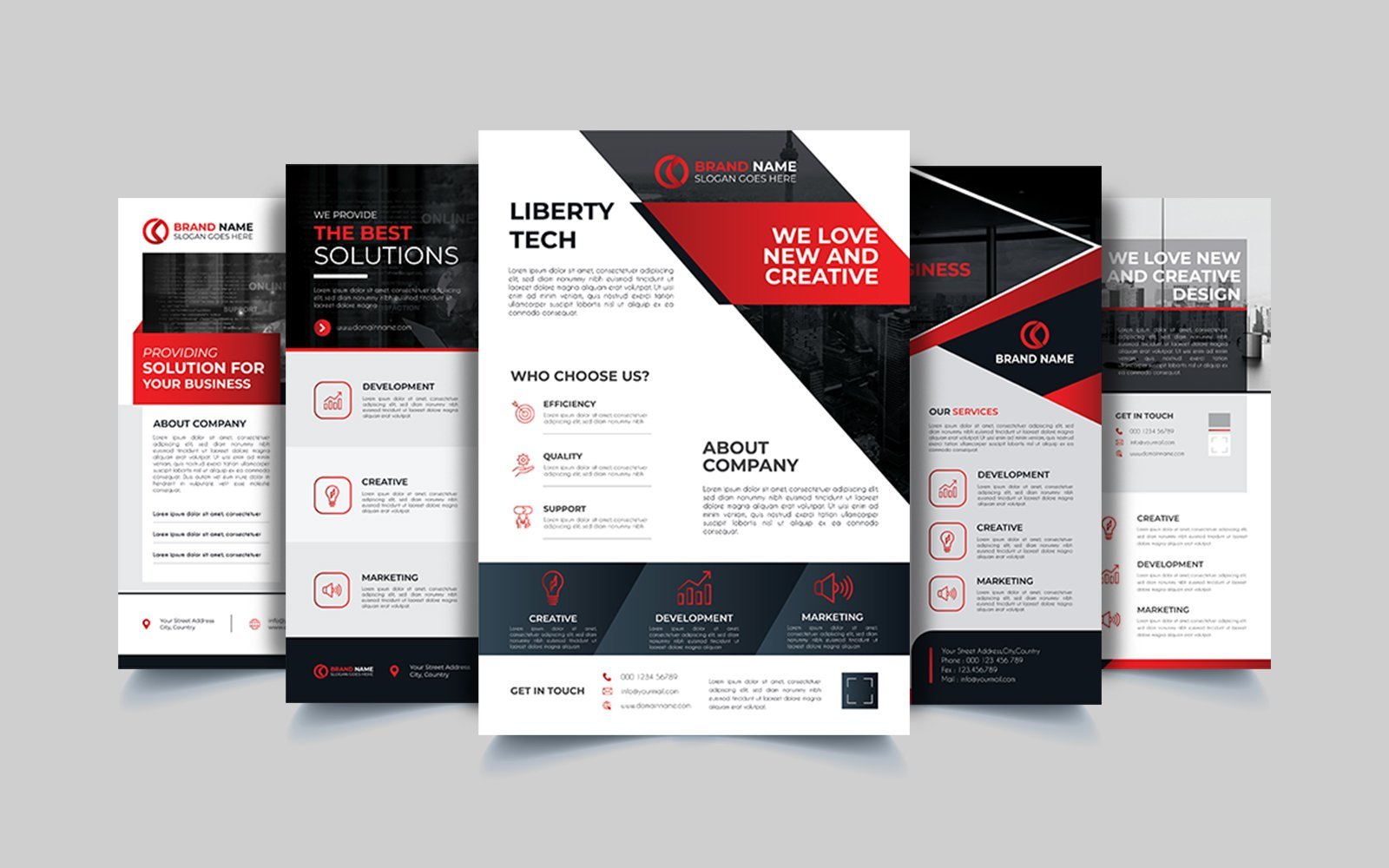 Creative Agency Corporate Business Flyer Template.