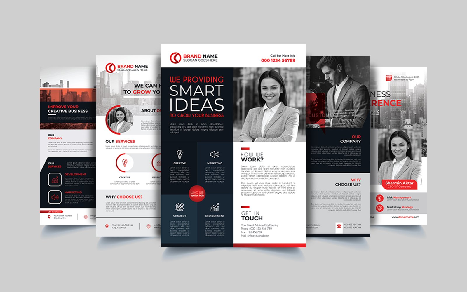 Creative Corporate Business Agency Flyer Template.