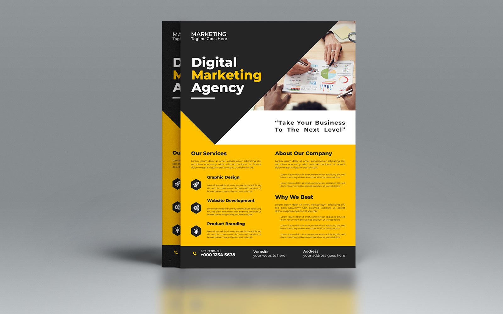 Digital Corporate Business Flyer Template Design