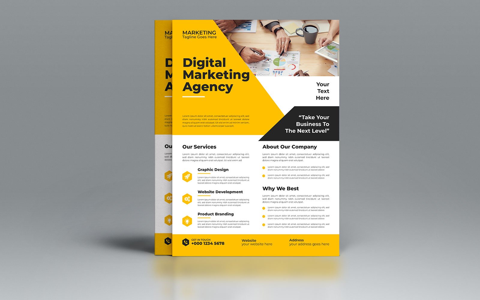 Business Agency Flyer Vector Design