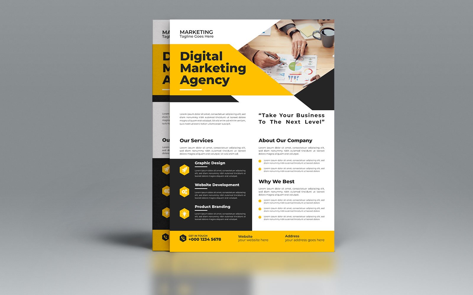 New Business Agency Flyer Design Template