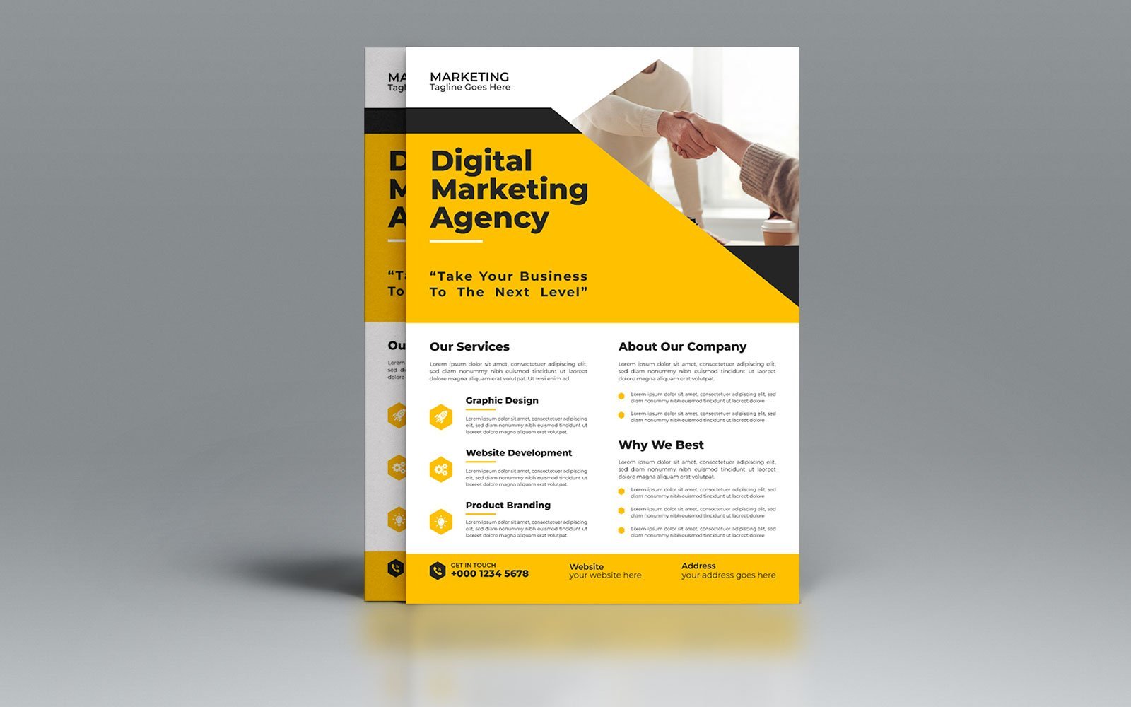 New Business Agency Flyer Template Design