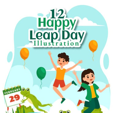 Leap Day Illustrations Templates 370794