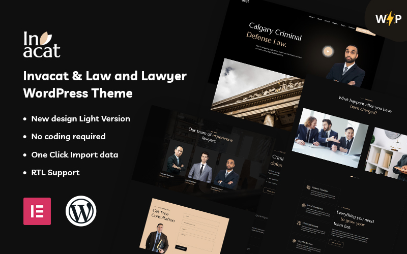 Invacat - Law and Lawyer WordPress Theme