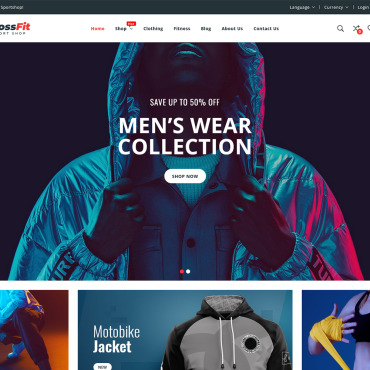Clothes Fitness WooCommerce Themes 370839