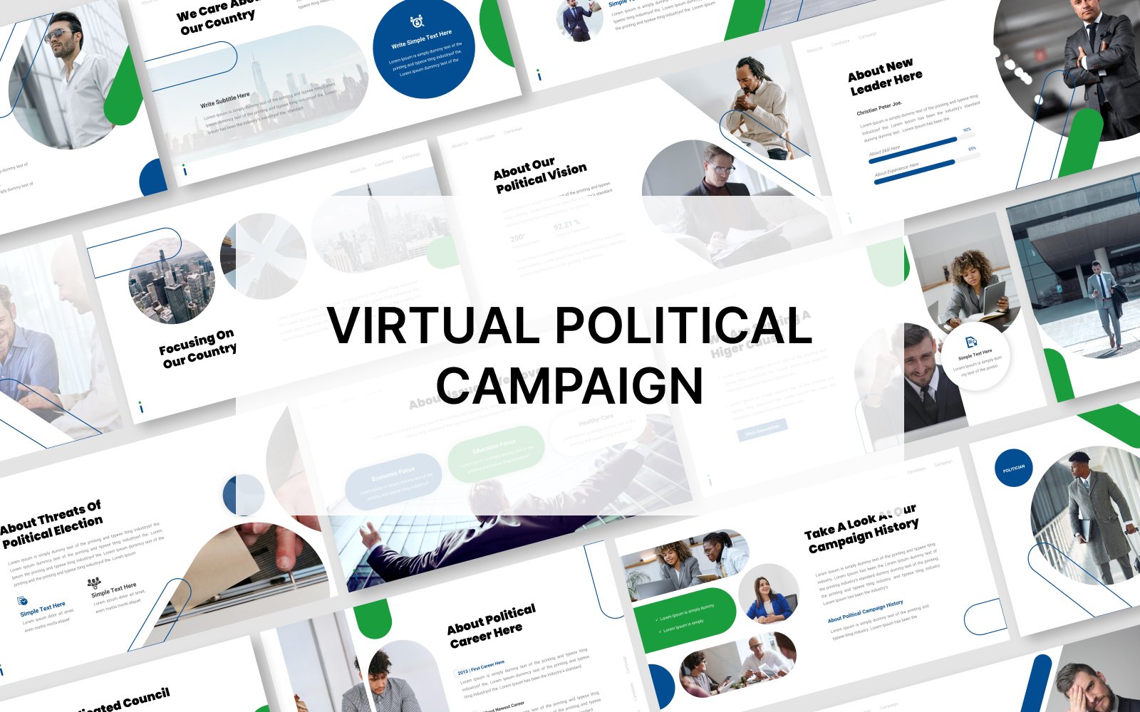 Virtual Political Campaign Google Slide Template