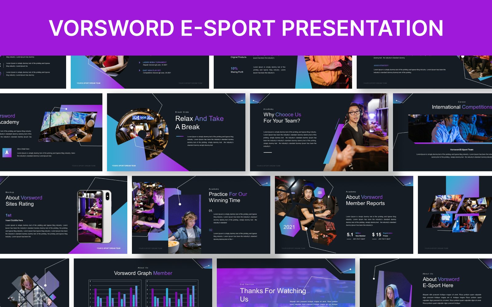 Vorsword Esport Keynote Presentation Template