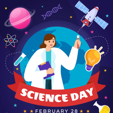 Science Day Illustrations Templates 370900