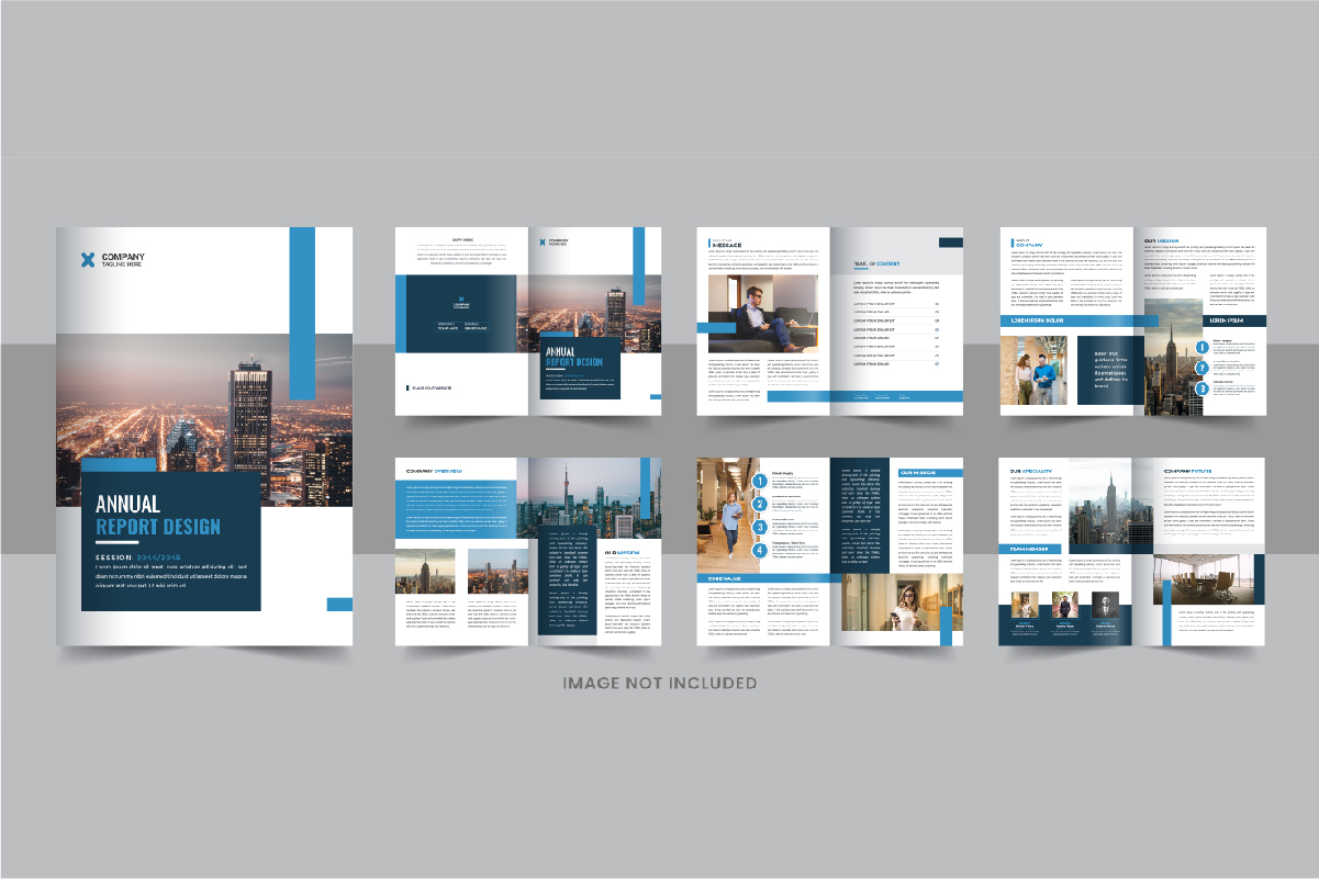 Annual Report Brochure Design or Annual Report template Layout