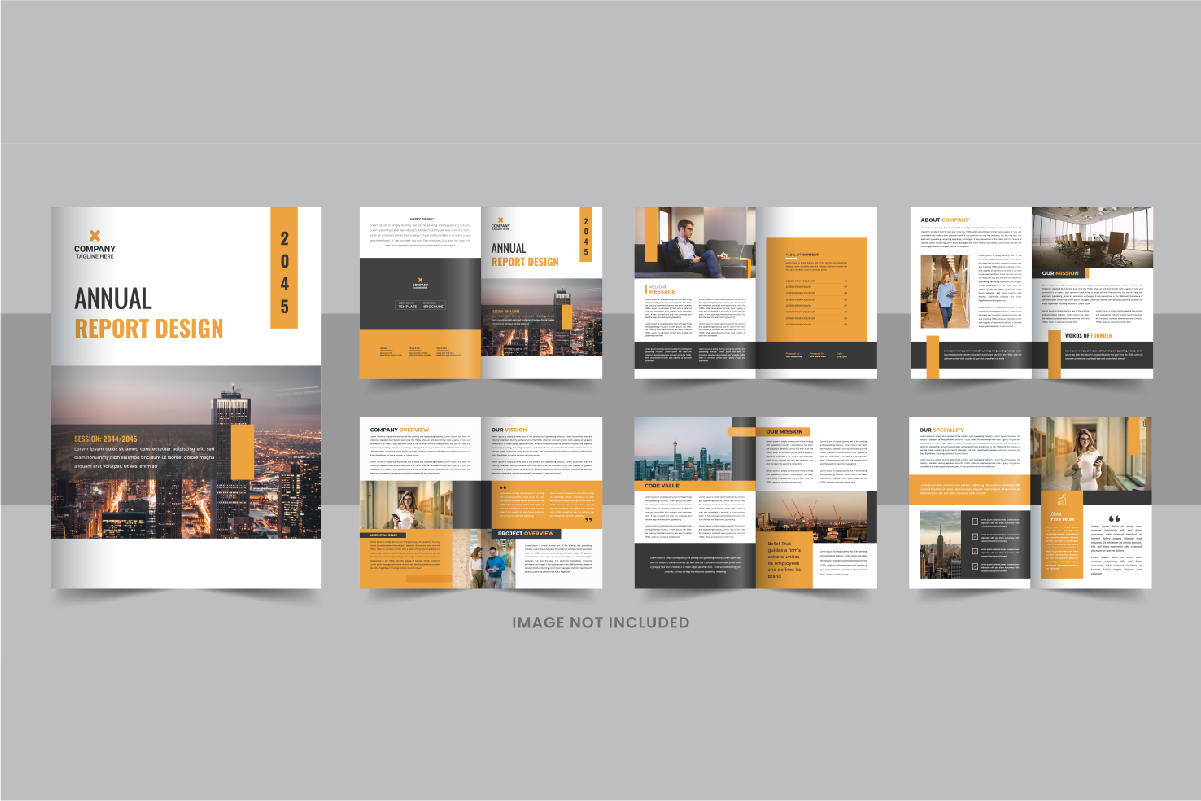 Annual Report Brochure Design or Annual Report Design template Layout