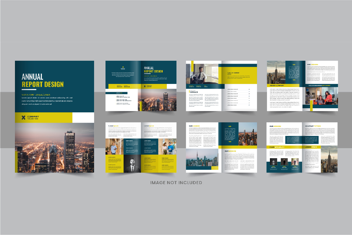 Annual Report Brochure Design or Annual Report template design Layout