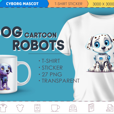 Dog Robots Illustrations Templates 370932