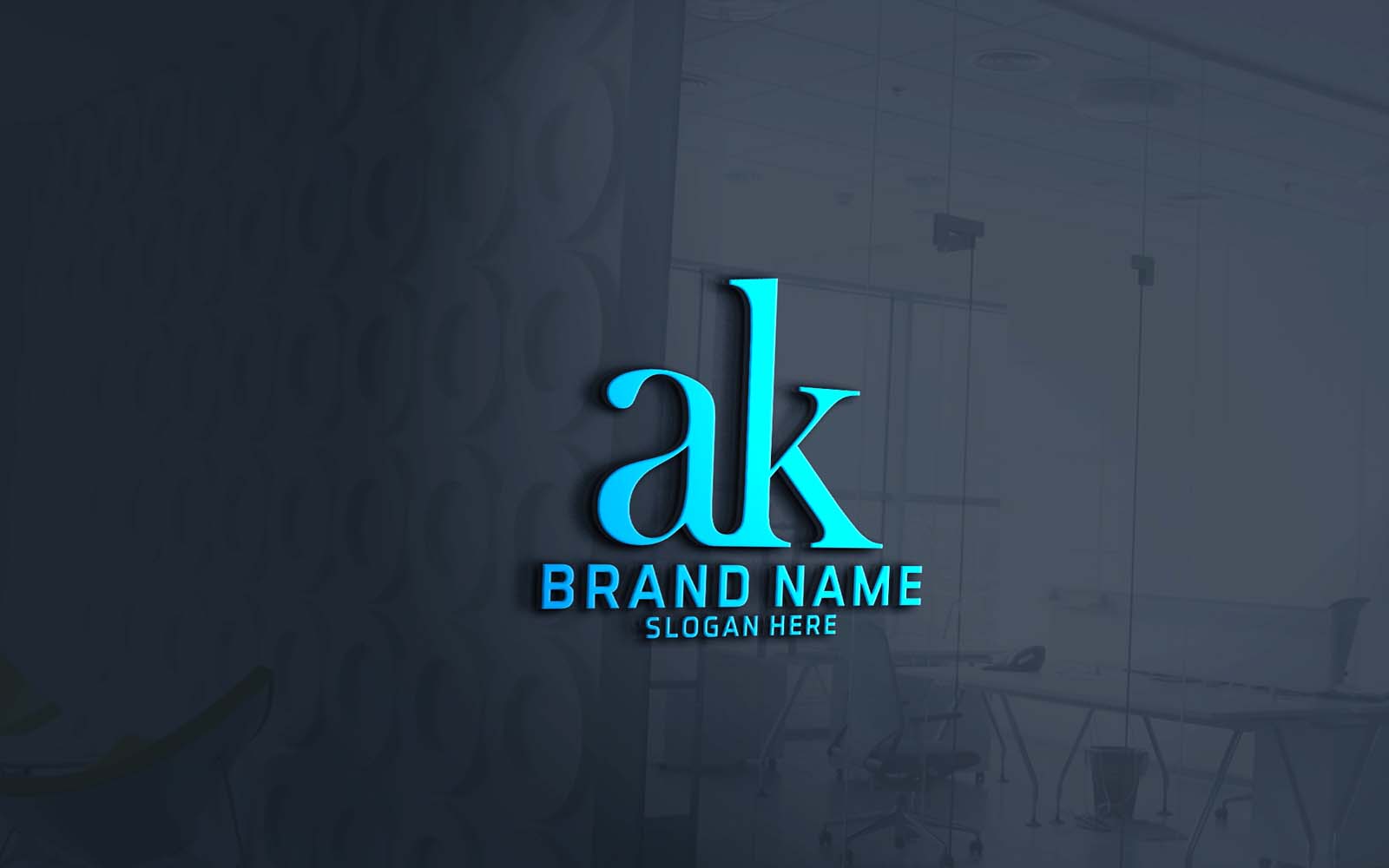 Creative Two Letter AK Logo Design
