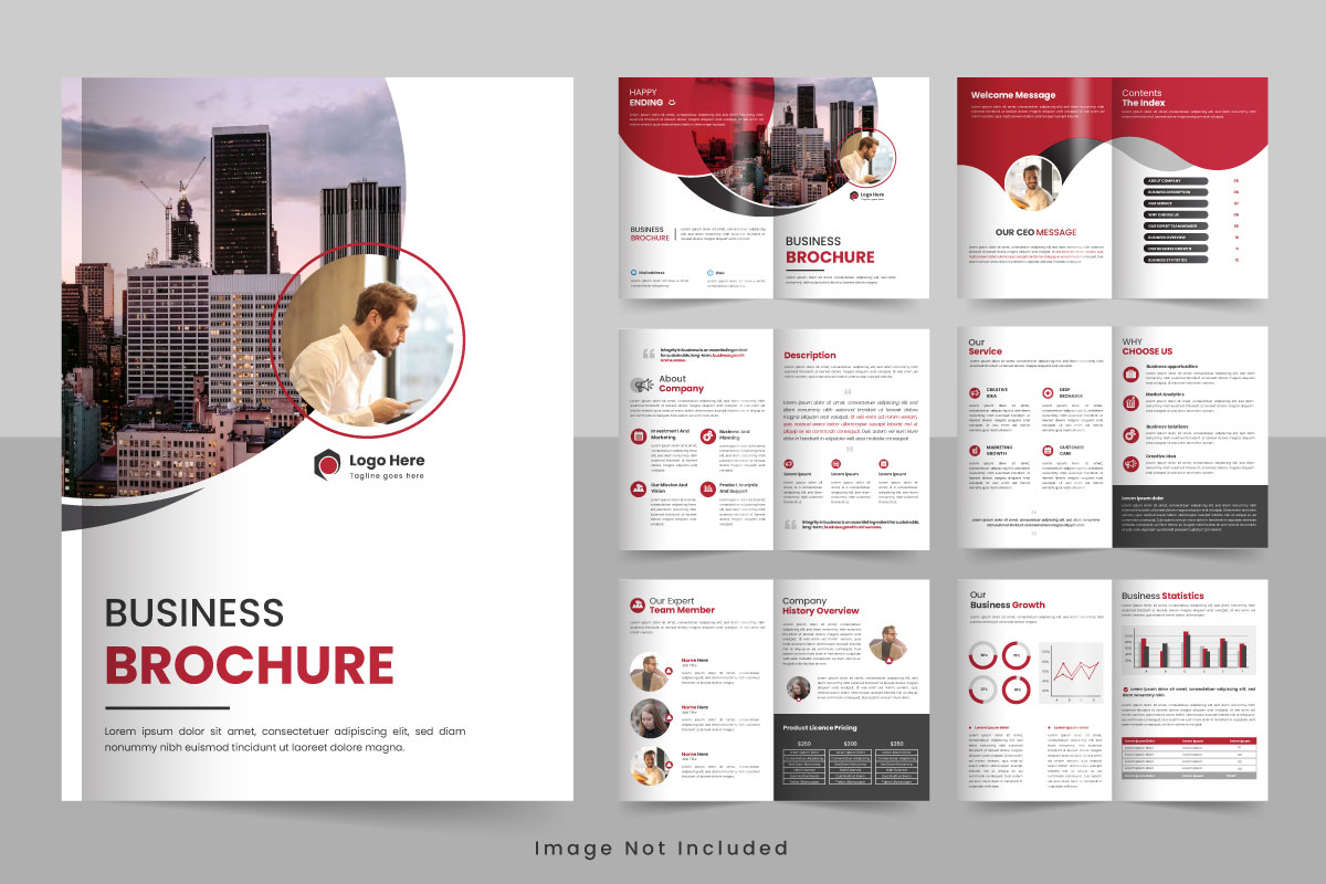 Vector new minimal company profile brochure pages design brochure