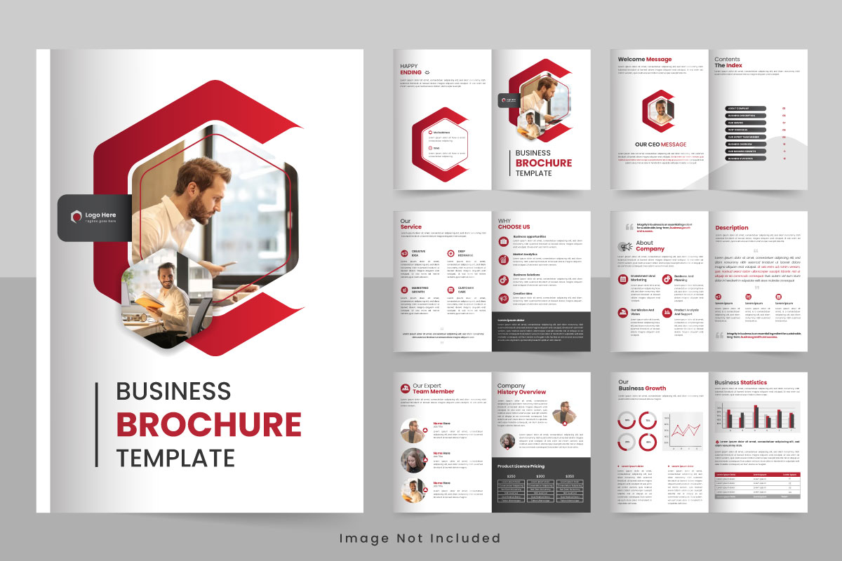 Vector new minimal company profile brochure pages design brochure cover  template