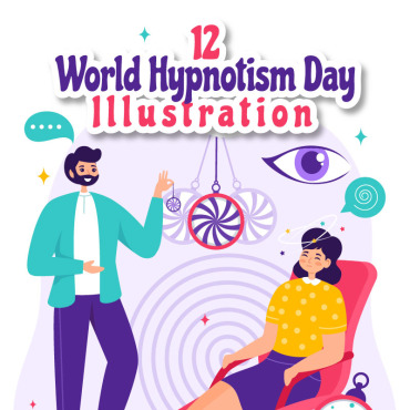 Hypnotism Day Illustrations Templates 371044