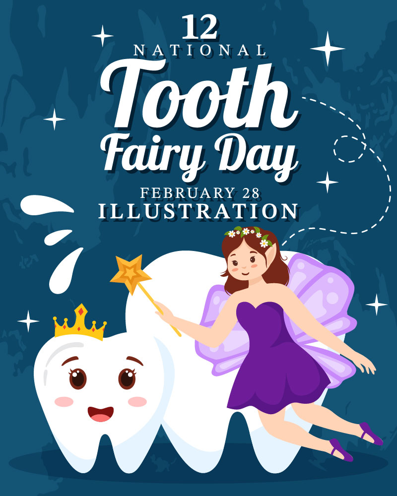 12 National Tooth Fairy Day Illustration