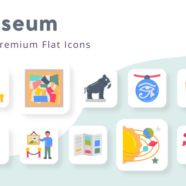 Museum History Icon Sets 371096