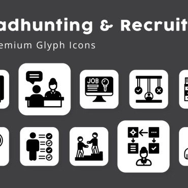 Hiring Process Icon Sets 371100