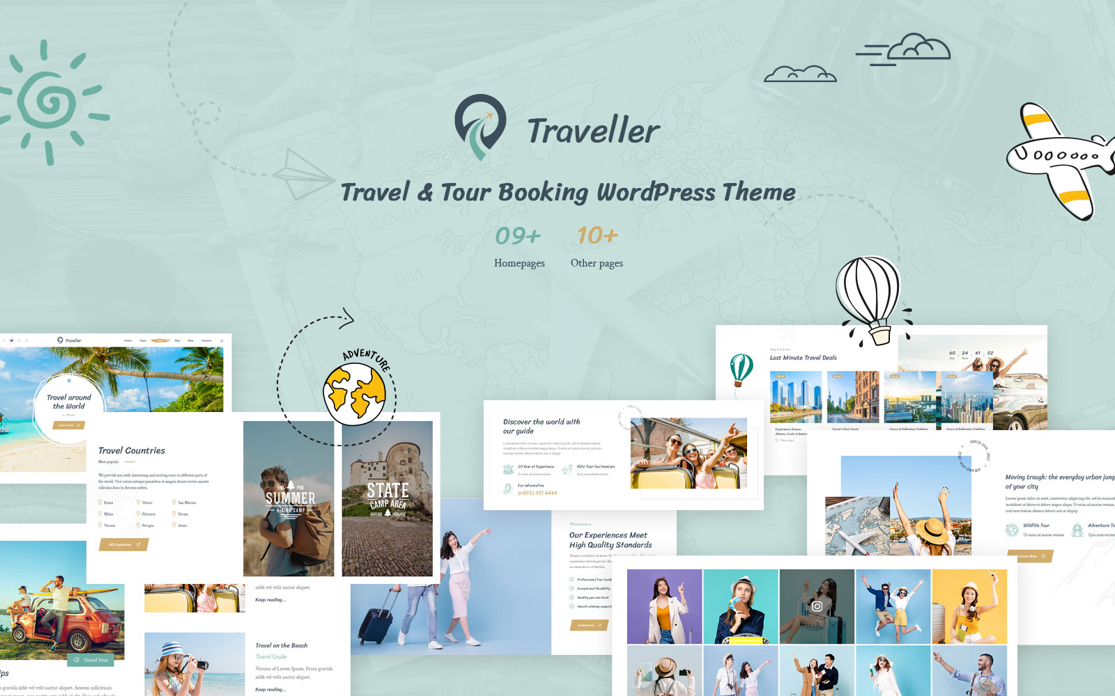 Traveller – Travel & Tour Booking Elementor WordPress Theme