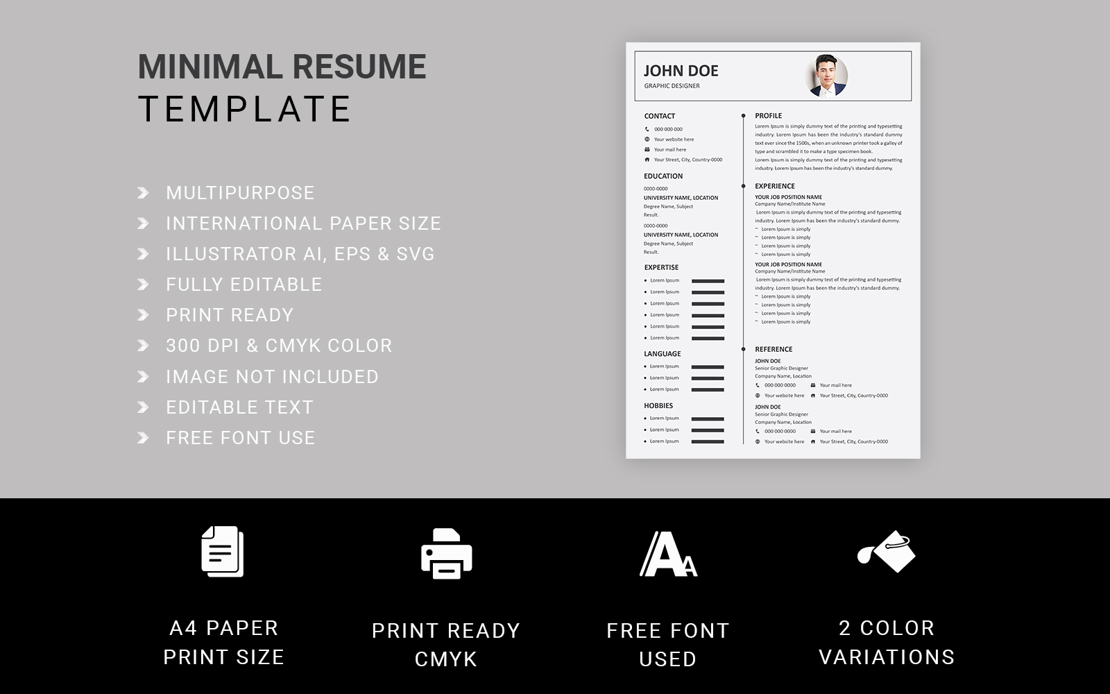 Modern Resume Template Design