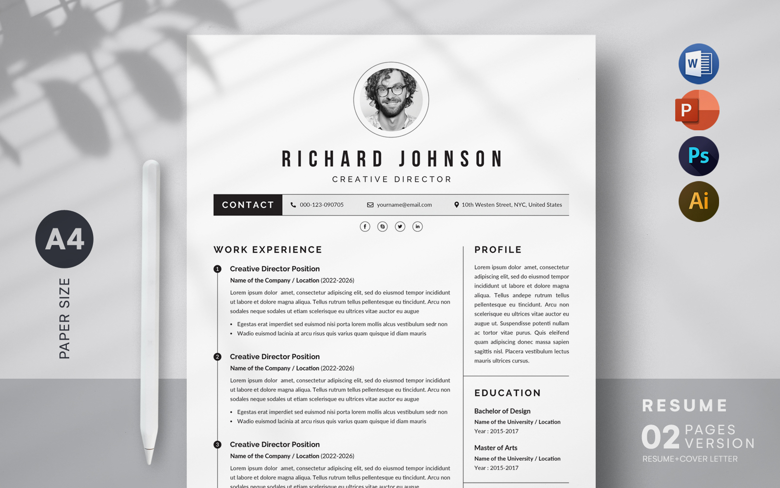 Rechard Johnson Resume Template