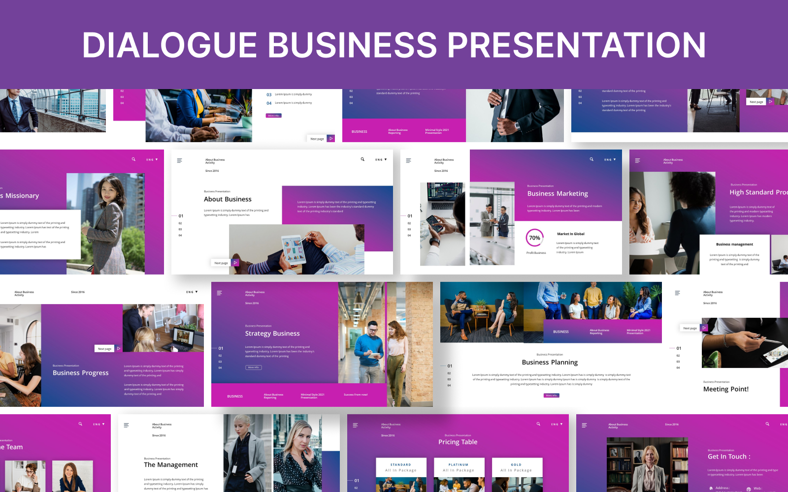 Dialogue Business Keynote Presentation Template