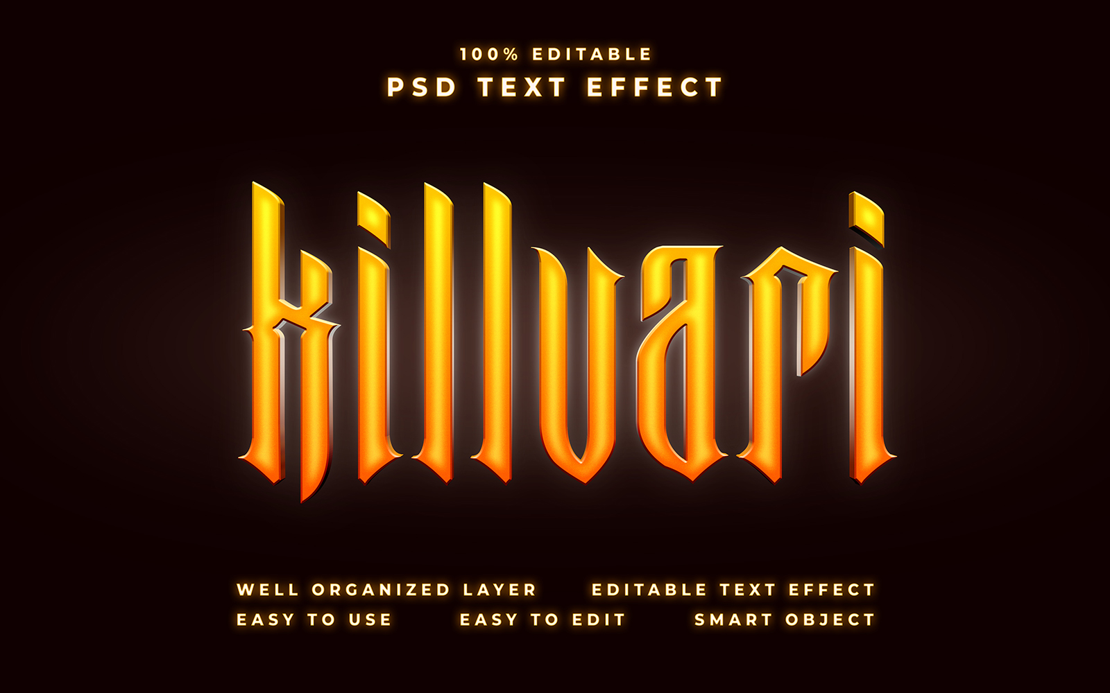 Killvari Editable Text Effect