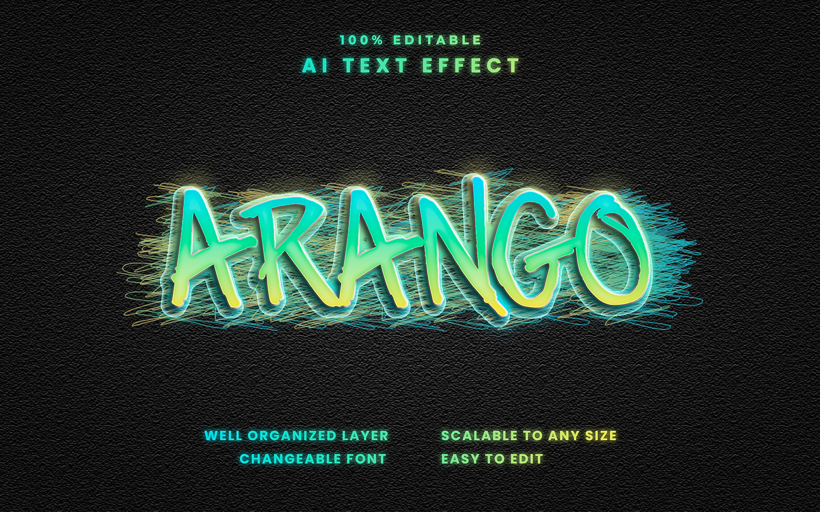 Arango Editable Text Effect