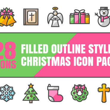 Merry Christmas Icon Sets 371346