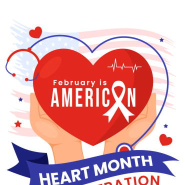 Heart Month Illustrations Templates 371408