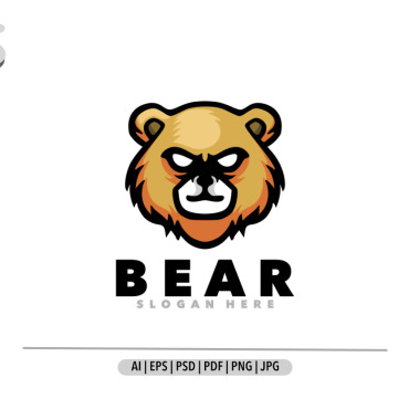 Angry Bear Logo Templates 371521