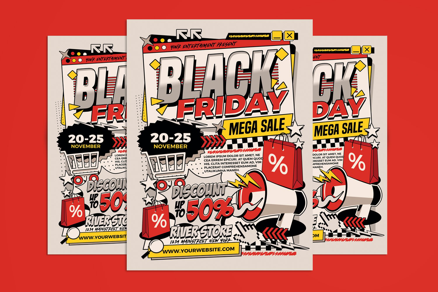 Black Friday Sale Flyer Poster Template