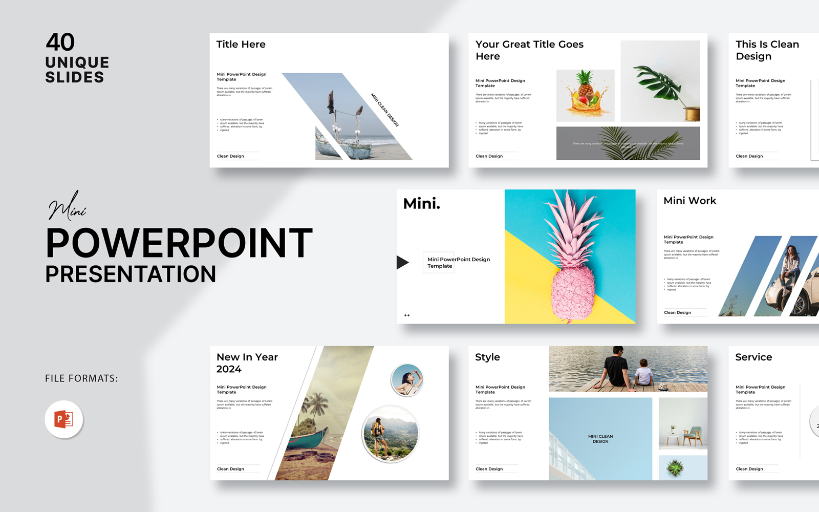 Mini PowerPoint Presentation Template