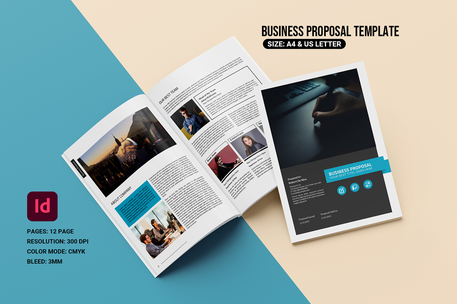 Business Proposal / Project Proposal . Indesign and Word Template