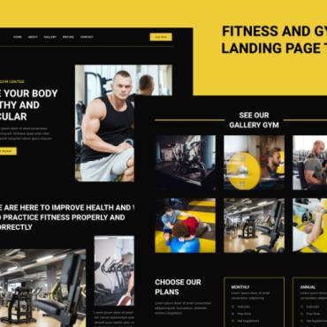 Athletic Body Landing Page Templates 371571