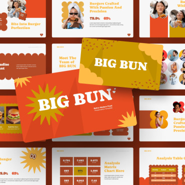 Burger Carnival PowerPoint Templates 371611