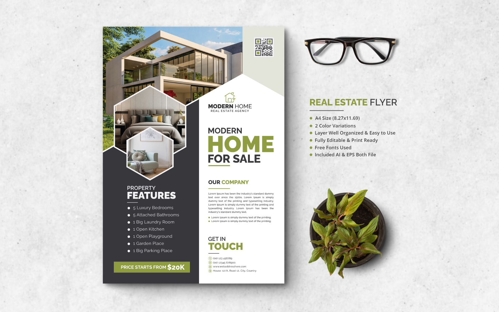 Creative Real Estate Flyer, Professional Real Estate Flyer, Modern Real Estate Flyer